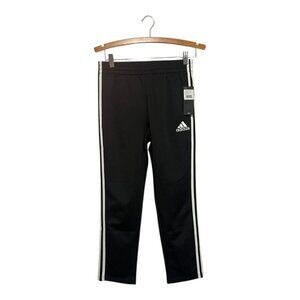 Adidas Boys Jogger Pants Size Medium 10/12 Black Training Athletic Brand New